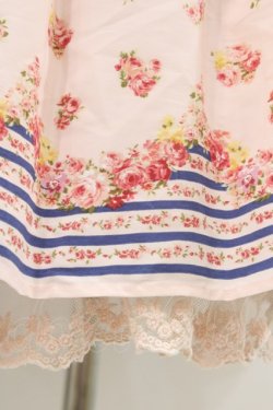 画像3: LIZ LISA / 裾ボーダー花柄ワンピース Free ピンク H-26-03-15-1026-LO-OP-NS-ZH