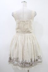 画像2: axes femme / メルヘン柄ノースリチュニ M アイボリー H-26-03-15-1027-AX-OP-NS-ZH (2)