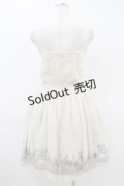 画像2: axes femme / メルヘン柄ノースリチュニ M アイボリー H-26-03-15-1027-AX-OP-NS-ZH