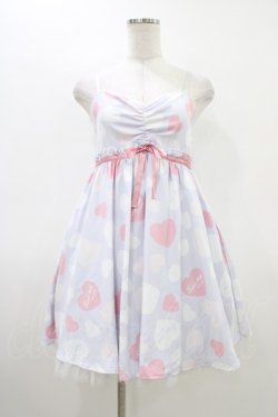 画像1: Ank Rouge / パステルハートベビードールワンピース M ラベンダー H-26-03-15-1028-CA-OP-NS-ZH