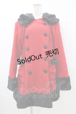 画像1: HELL BUNNY / Sarah Jane Coat L レッド H-26-03-15-061-PU-CO-KB-ZH