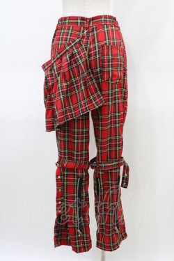 画像2: ACDC RAG / フラップ付タータンチェックパンツ  レッド H-26-03-15-010-PU-PA-KB-ZH