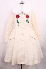 Angelic Pretty / Rose Embroideryコート Free オフ H-26-03-15-2003-AP-CO-NS-ZH