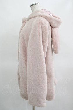 画像2: Honey Cinnamon / うさみみファーコート Free ピンク H-26-03-15-2004-LO-CO-NS-ZH