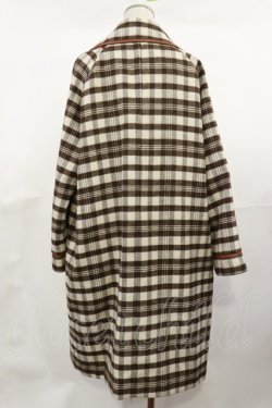 画像2: Fi.n.t / 合皮パイピングダブル釦コート Free BROWN×WH H-26-03-15-2006-CA-CO-NS-ZH