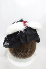 画像2: 危機裸裸商店 / くま耳ヘッドドレス  黒×赤×白 H-26-03-15-002-GO-AC-KB-ZH (2)