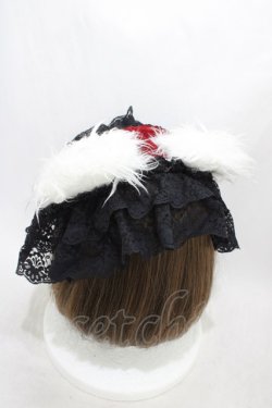 画像2: 危機裸裸商店 / くま耳ヘッドドレス  黒×赤×白 H-26-03-15-002-GO-AC-KB-ZH