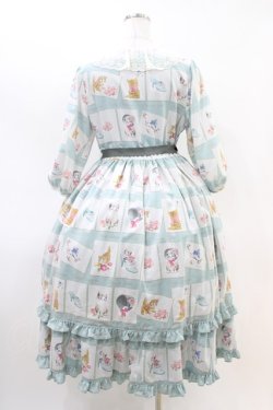 画像2: Emily Temple cute / Kitten Stamp Collectionロングワンピース  ミント H-26-03-15-016-ET-OP-KB-ZH