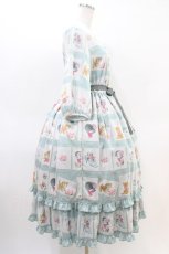 画像3: Emily Temple cute / Kitten Stamp Collectionロングワンピース  ミント H-26-03-15-016-ET-OP-KB-ZH (3)