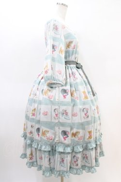 画像3: Emily Temple cute / Kitten Stamp Collectionロングワンピース  ミント H-26-03-15-016-ET-OP-KB-ZH