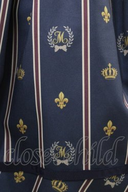 画像5: Melody BasKet / Schoolレジメンタルストライプワンピース M ネイビー H-26-03-15-019-LO-OP-KB-ZH