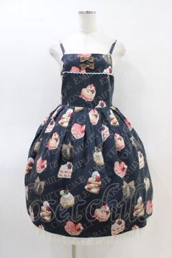 画像1: Emily Temple cute / Petit Gateauキャミソールワンピース  ネイビー H-26-03-15-020-ET-OP-KB-ZH