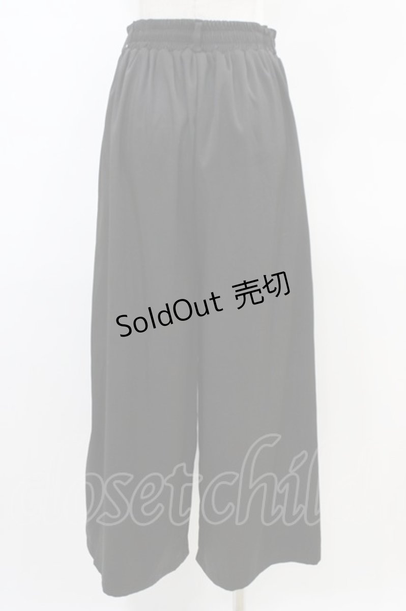画像2: NieR Clothing / 2WAY SIDE ZIP WIDE PANTS  黒 H-26-03-15-003-PU-PA-KB-ZH (2)
