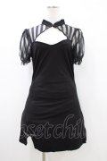 PUNK RAVE / Chinese Style Silk Fan Cheongsam Dress XL ブラック H-26-03-15-027-PU-OP-KB-ZH