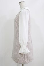 画像2: evelyn / チェック切替ワンピース Free ピンク H-26-03-16-027-LO-OP-NS-ZH (2)