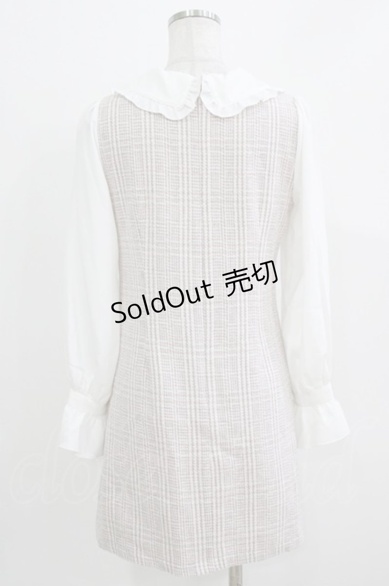 画像3: evelyn / チェック切替ワンピース Free ピンク H-26-03-16-027-LO-OP-NS-ZH (3)