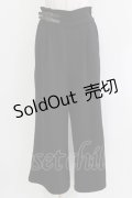 axes femme / ベルトデザインワイドパンツ M ブラック H-26-03-16-028-AX-PA-NS-ZH