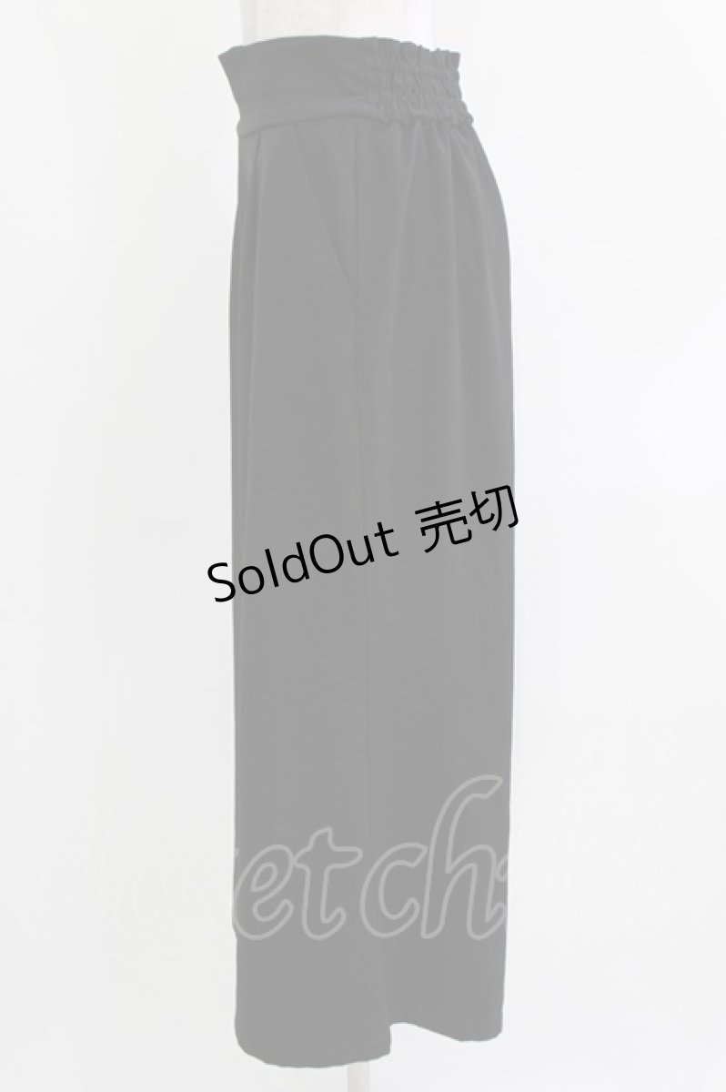 画像2: axes femme / ベルトデザインワイドパンツ M ブラック H-26-03-16-028-AX-PA-NS-ZH (2)