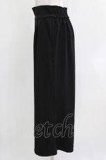 画像2: axes femme / ベルトデザインワイドパンツ M ブラック H-26-03-16-028-AX-PA-NS-ZH (2)