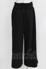 画像3: axes femme / ベルトデザインワイドパンツ M ブラック H-26-03-16-028-AX-PA-NS-ZH (3)