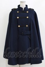 画像1: axes femme / ナポレオンマント風コート M ネイビー H-26-03-16-029-AX-CO-NS-ZH (1)