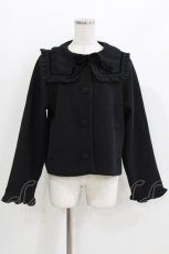 画像1: m petit by misako / AM*セーラーショートコート L ブラック H-26-03-16-030-LO-CO-NS-ZH (1)