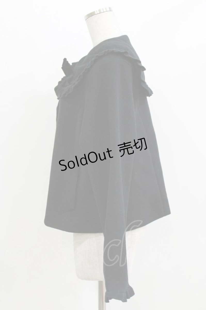 画像2: m petit by misako / AM*セーラーショートコート L ブラック H-26-03-16-030-LO-CO-NS-ZH (2)