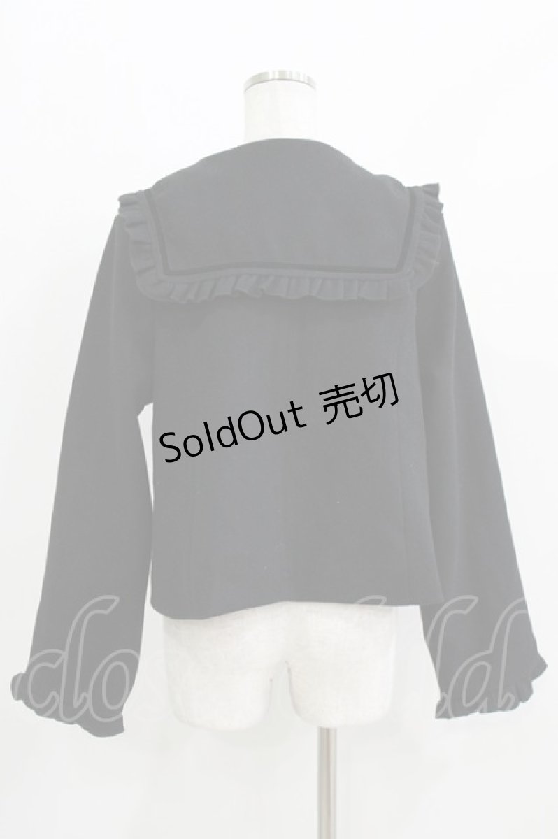 画像3: m petit by misako / AM*セーラーショートコート L ブラック H-26-03-16-030-LO-CO-NS-ZH (3)