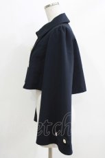 画像2: axes femme POETIQUE / ダブルリボンベルスリーブジャケット M ネイビー H-26-03-16-031-AX-TO-NS-ZH (2)