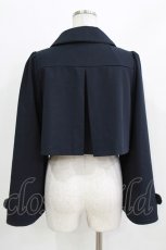 画像3: axes femme POETIQUE / ダブルリボンベルスリーブジャケット M ネイビー H-26-03-16-031-AX-TO-NS-ZH (3)