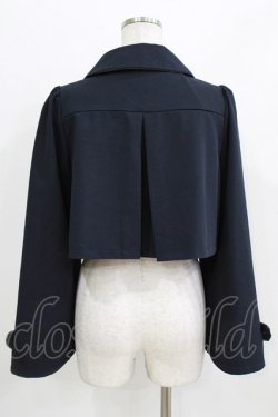 画像3: axes femme POETIQUE / ダブルリボンベルスリーブジャケット M ネイビー H-26-03-16-031-AX-TO-NS-ZH