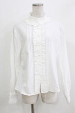 画像1: 幽三巷（海外ロリータブランド） / ドットブラウス XL 白 H-26-03-16-033-PU-BL-NS-ZH (1)