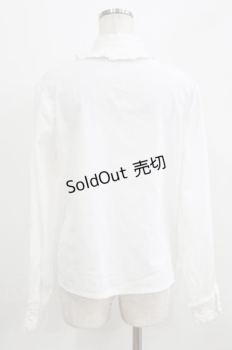 画像3: 幽三巷（海外ロリータブランド） / ドットブラウス XL 白 H-26-03-16-033-PU-BL-NS-ZH (3)