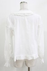 画像3: 幽三巷（海外ロリータブランド） / フリルブラウス L 白 H-26-03-16-035-PU-BL-NS-ZH (3)