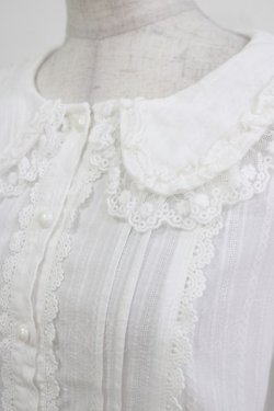 画像4: 幽三巷（海外ロリータブランド） / フリルブラウス L 白 H-26-03-16-035-PU-BL-NS-ZH