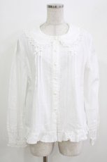 画像1: 幽三巷（海外ロリータブランド） / フリルブラウス XL 白 H-26-03-16-036-PU-BL-NS-ZH (1)