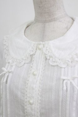 画像4: 幽三巷（海外ロリータブランド） / フリルブラウス XL 白 H-26-03-16-036-PU-BL-NS-ZH
