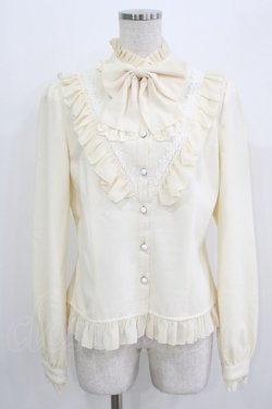 画像1: Lolitime（海外ロリータブランド） / 裏フリースフリルブラウス XL 生成り H-26-03-16-037-GO-BL-NS-ZH