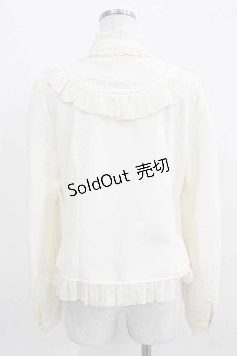 画像3: Lolitime（海外ロリータブランド） / 裏フリースフリルブラウス XL 生成り H-26-03-16-037-GO-BL-NS-ZH (3)