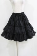 metamorphose / オーガンジーフリルパニエ Free ブラック H-26-03-16-041-ME-SK-NS-ZH