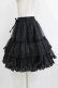 画像2: metamorphose / オーガンジーフリルパニエ Free ブラック H-26-03-16-041-ME-SK-NS-ZH (2)