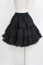 画像3: metamorphose / オーガンジーフリルパニエ Free ブラック H-26-03-16-041-ME-SK-NS-ZH (3)