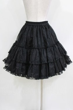 画像3: metamorphose / オーガンジーフリルパニエ Free ブラック H-26-03-16-041-ME-SK-NS-ZH