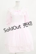 Angelic Pretty / Creamy Dollカットワンピース Free ピンク H-26-03-16-004-AP-OP-NS-ZH
