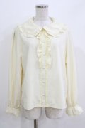 m petit by misako / AM マルエリフリルブラウス L アイボリー H-26-03-16-043-LO-BL-NS-ZH