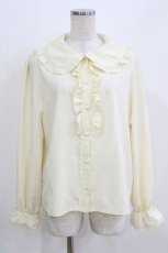 画像1: m petit by misako / AM マルエリフリルブラウス L アイボリー H-26-03-16-043-LO-BL-NS-ZH (1)