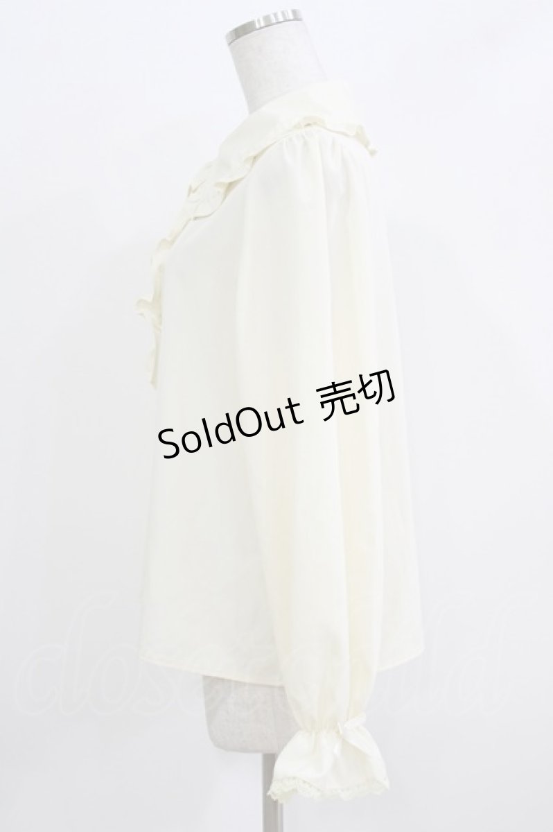 画像2: m petit by misako / AM マルエリフリルブラウス L アイボリー H-26-03-16-043-LO-BL-NS-ZH (2)