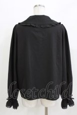 画像3: m petit by misako / AM マルエリフリルブラウス L ブラック H-26-03-16-045-LO-BL-NS-ZH (3)