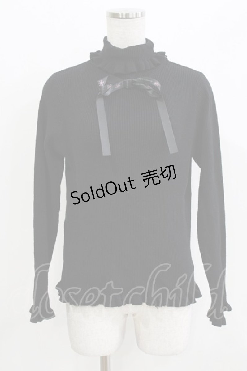 画像1: m petit by misako / サンリオキャラクターズコラボ クロミ ニットプルオーバー L ブラック H-26-03-16-046-LO-TO-NS-ZH (1)