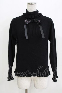 画像1: m petit by misako / サンリオキャラクターズコラボ クロミ ニットプルオーバー L ブラック H-26-03-16-046-LO-TO-NS-ZH